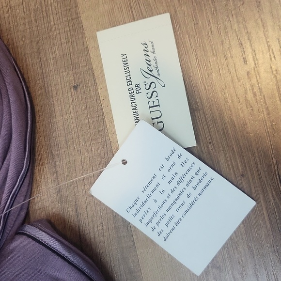 GUESS Antique Violet Beaded T-Back Halter Midi Dress - Picture 10 of 12